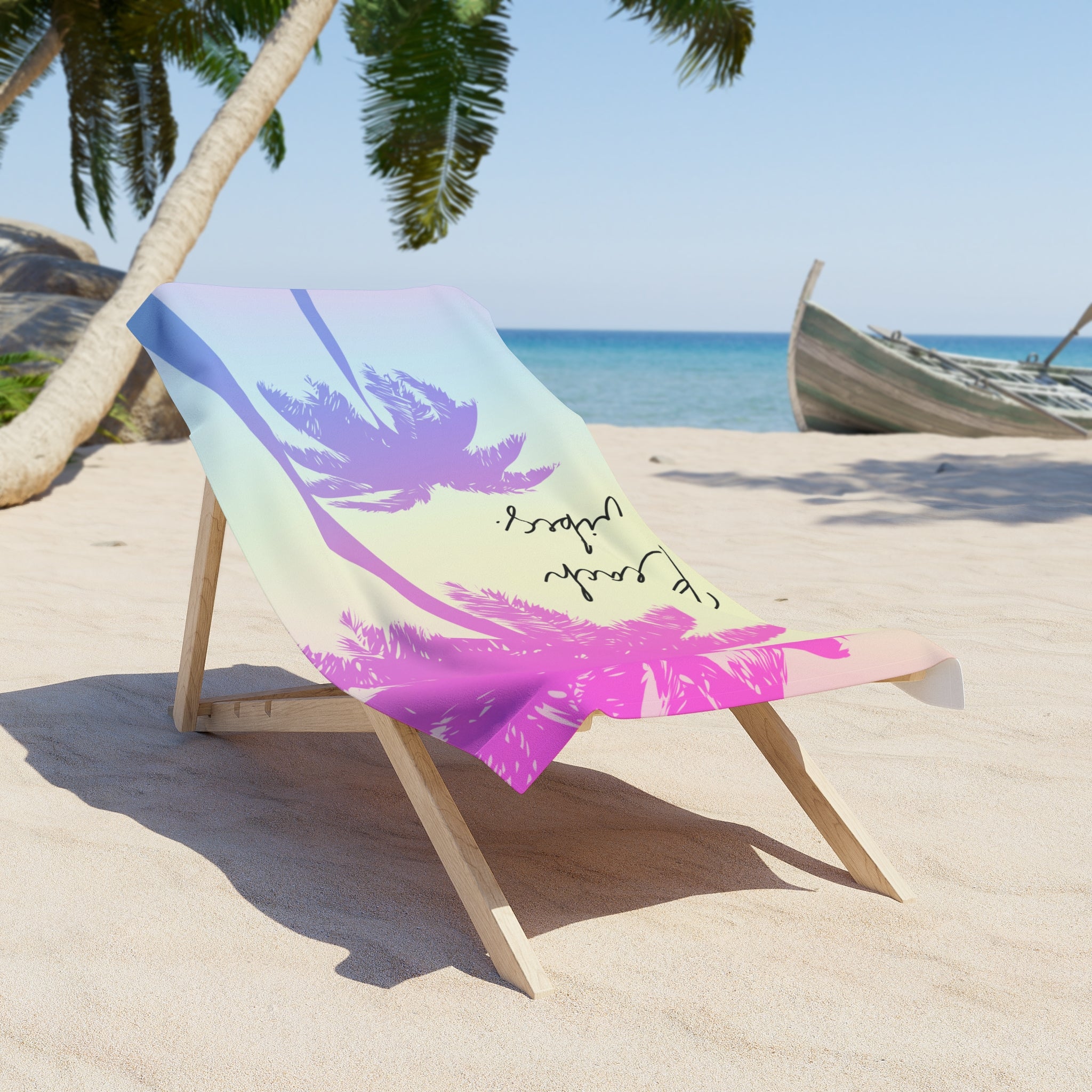 Beach vibes towel